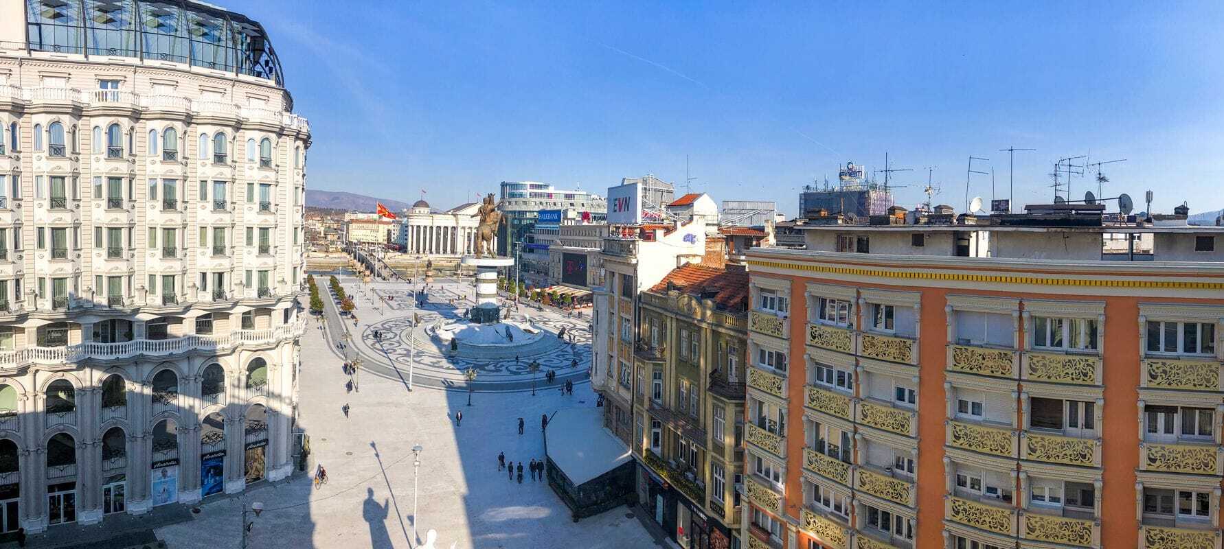 Hotel Square Skopje Exterior foto